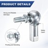 Unique Bargains Self-lubricating Steel Durable Multipurpose Use Rod End Bearings 4 Pcs - 2 of 4