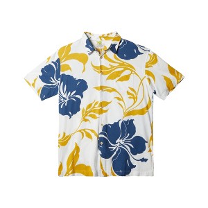 Quiksilver Mens Palm Leaves Floral Button Up Shirt - 1 of 1