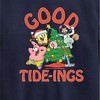 Boys' SpongeBob SquarePants Good Tide Graphic Long Sleeve Fleece Sweatshirt - Navy - Medium - 2 of 4