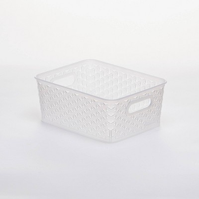 Y-Weave Medium Decorative Storage Basket Blue - Brightroom™