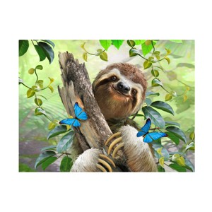 Trademark Fine Art -Howard Robinson 'Happy Sloth' Canvas Art - 1 of 4