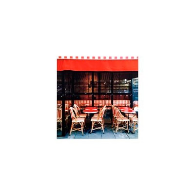 Yosemite Home Decor Red Bistro II Glass Art