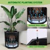 Hexagonal Planters Set of 2, Self Watering Pots for Indoor Plants with Water Level Monitor, Drainage Hole, Bottom Wheels, Outdoor Planter Pots - 2 of 4