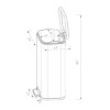 45L Rectangular Step Trash Can - Brightroom™ - 4 of 4