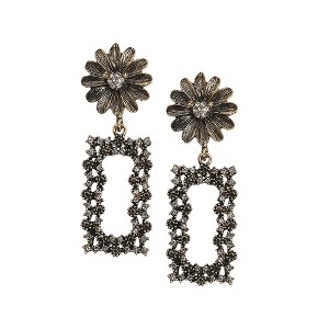 SOHI Women's Antique Silver Party Drop Earrings - 1 of 4