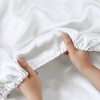 Sapphtopaz Luxury Satin Comforter Set, Bedding Set Fitted Sheet Set with 1 Flat Sheet,1 Fitted Sheet,2 Pillowcase, Machine Washable - 4 of 4