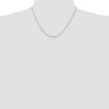 Black Bow Jewelry 1.5mm, Sterling Silver Classic Solid Cable Chain Necklace - 2 of 4