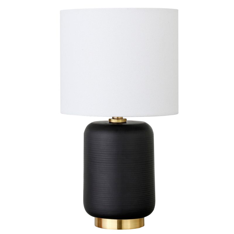 Hampton & Thyme 15" Tall Ceramic Mini Lamp with Fabric Shade , 1 of 10
