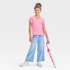 Girls' Short Sleeve Pointelle T-Shirt - Cat & Jack™ - 3 of 3