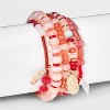 Semi Precious Jasper Beaded Medallion Bracelet Set 5pc - Universal Thread™ - 2 of 4