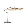 Gulches 10ft Offset Hanging Market Patio Umbrella w/Easy Tilt Adjustment,Polyester Shade,8 Ribs for Backyard,Poolside( khaki ) - 3 of 4