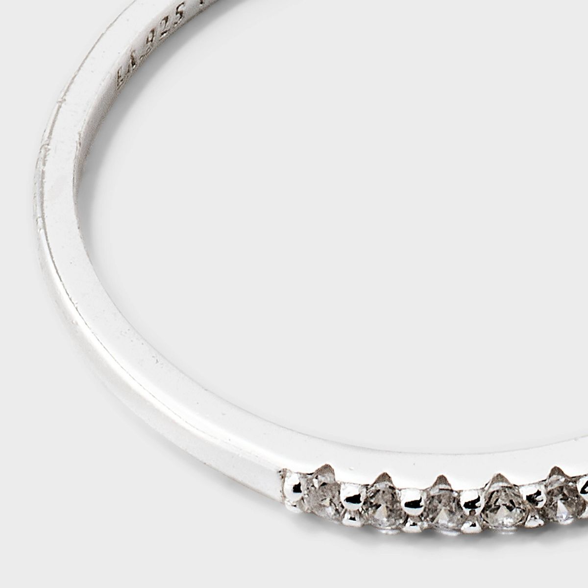 Sterling Silver Cubic Zirconia Pave Front Ring - A New Day™ - thumbnail 3
