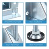 Unique Bargains Metal Non-Skid Adjustable L-Shaped Leveler Legs for Chairs 4 Pcs - 4 of 4