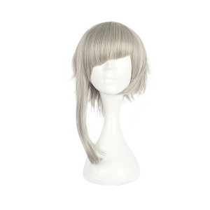 Unique Bargains Women's Wigs 11" Gray with Wig Cap - 1 of 4