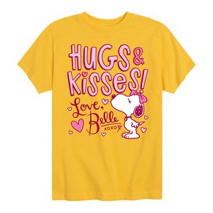 Boys' - Peanuts - Hugs And Kisses Belle Short Sleeve Graphic T-Shirt - 1 of 4