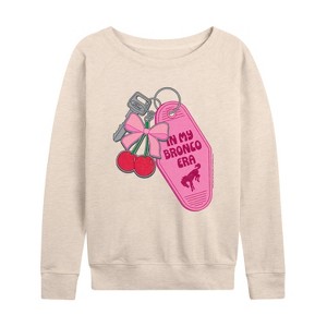 Women's - Ford - In My Bronco Era Keychains Lightweight French Terry Wide Neck Long Sleeve Graphic Shirt - 1 of 4