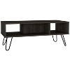 NicBex 39.8 Inch Rectangle Coffee Table with Open Shelves,Modern Center Table for Living Room,Bedroom - 4 of 4