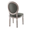 Modway Arise French Vintage Upholstered Fabric Dining Chair in Natural Gray - 3 of 4