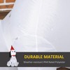 Whisen 6FT Christmas Inflatables Outdoor Decorations Puppy Dog Wearing a Santa Hat, Blow-Up Yard Christmas Decor - White - 4 of 4