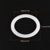 Unique Bargains Coffee Machine Replacement Parts Silicone Rings White 5 Pcs - 2 of 3