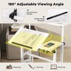 31.5" Small Mobile Standing Desk, Height Adjustable Sit Stand Up Computer Workstation with Wheels, Rolling Ergonomic Desk for Home Office, School - 4 of 4