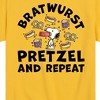 Boys' - Peanuts - Bratwurst Pretzel And Repeat Snoopy Short Sleeve Graphic T-Shirt - 2 of 4