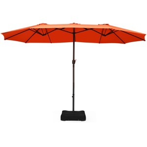 Tangkula 15Ft Outdoor Double-Sided Patio Umbrella with Base - 1 of 4