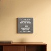 Slickblue Funny Parent Quote Wood Wall Sign – “They Think I’m Crazy” 7x7 Rustic Home Décor, Multiple Color Options - 2 of 3