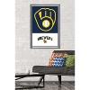 Trends International MLB Milwaukee Brewers - Logo 22 Framed Wall Poster Prints - 2 of 4