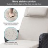 POCASSY Outdoor Chaise Lounge Chair Patio Recliner with Cushion, Adjustable Backrest Outdoor Recliner with All Weather Wicker and Olefin Cushion Cover - 4 of 4