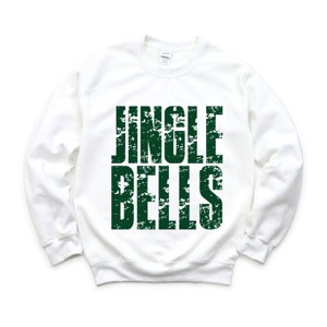 Jingle Bells Block Distressed - Women's Graphic Sweatshirt - 1 of 4