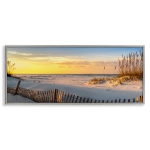 Stupell Industries Panoramic Coastal Beach Sunrise Framed Giclee Art - 1 of 4