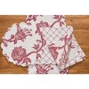 C&F Home Colonial Williamsburg 14" x 51" Arcadia Red Table Runner - 3 of 4