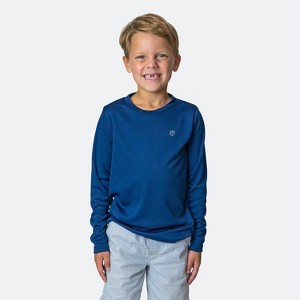 Vapor Apparel Youth UPF 50+ UV Sun Protection Solar Long Sleeve Rash Guard Swim Shirt - 1 of 3