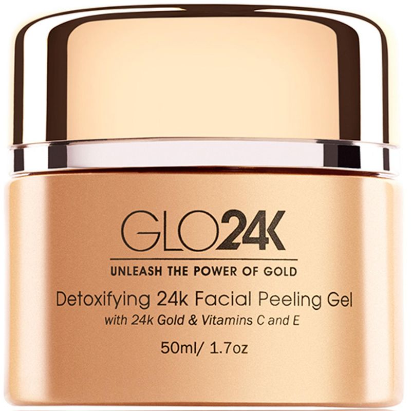 GLO24K Facial Peeling Gel With 24k Gold and Vitamins C & E for Optimal Exfoliation & Microdermabrasion - Restore and Revive Your Skin, 1 of 6