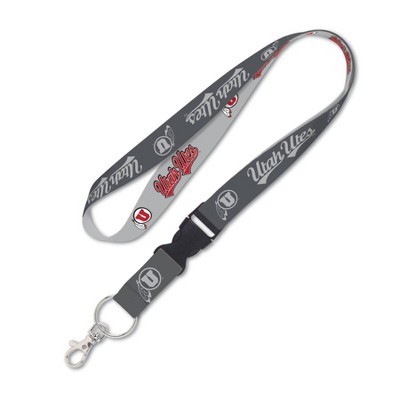 NCAA Utah Utes Charcoal Lanyard