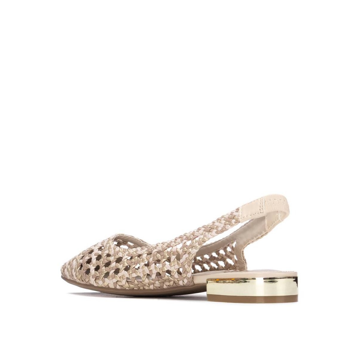 Обувь XTI Women's Slingback Braided Flats 145300 Beige 5.5 — фото 3