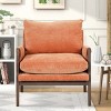 Coolbibila-Modern Velvet Accent Chair,Leisure Chair,Upholstered Dining Armchair,Thick Seat Cushion Home Office Chair,Wooden Living Room Chair - 2 of 4