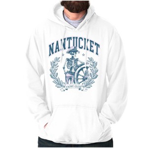 Nantucket Yacht Club Skeleton Captain Hoodie Sweatshirt Women Men Brisco Brands - 1 of 4