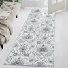 Coolmee Area Rugs Vintage Paisley Print Rug Non-Shedding Carpet Ultra-Thin Lightweight Rug for Farmhouse Bedroom Dining Room Office - 2 of 4