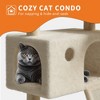 Large Cat Tree for Big Cats, Multi-Level Cat Tower for Indoor Cats, Scratching Post,Condo,Platforms,Cat Tunnel,Hammock,Feeding Station,Pet Play House - 4 of 4