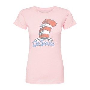 Women's - Dr. Seuss - The Cat in the Hat Logo Fitted Graphic T-Shirt - 1 of 2