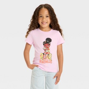 Toddler Girls' Soccer Graphic T-Shirt - Cat & Jack™ Light Purple - 1 of 3