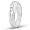 Pompeii3 1/2 Ct Diamond Mens Wedding Ring 10k White Gold - 2 of 4