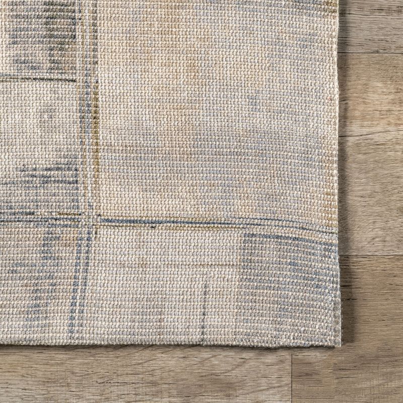 nuLOOM Manon Abstract Blocks Cotton Blend Area Rug 8x10, Gray, 6 of 11