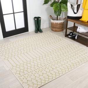 JONATHAN Y Ourika Moroccan Geometric Textured Weave Indoor/Outdoor Area Rug - 1 of 4