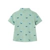 Andy & Evan  Toddler Lt Green Dino Print Knit Buttondown Set - 4 of 4