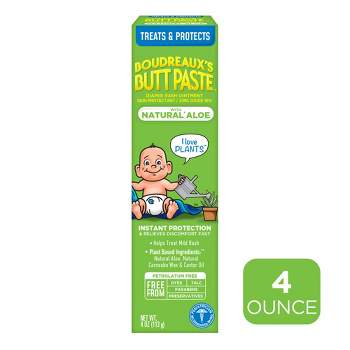 Boudreaux's Butt Paste Baby Diaper Rash Cream with Natural Aloe - 4oz