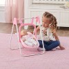 Badger Basket Doll Swing And Carrier - Pink Gingham : Target