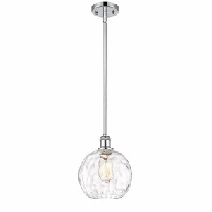 Athens Water Glass - 1 Light Mini Pendant In Industrial Style-10 Inches Tall and 8 Inches Wide - 1 of 1